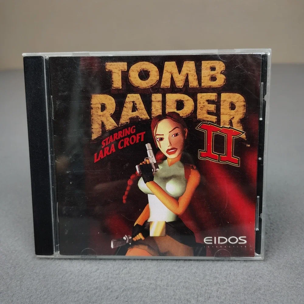 Eidos Tomb Raider 2 II PC Game Lara Croft 1997 Vintage Action Adventure Gaming